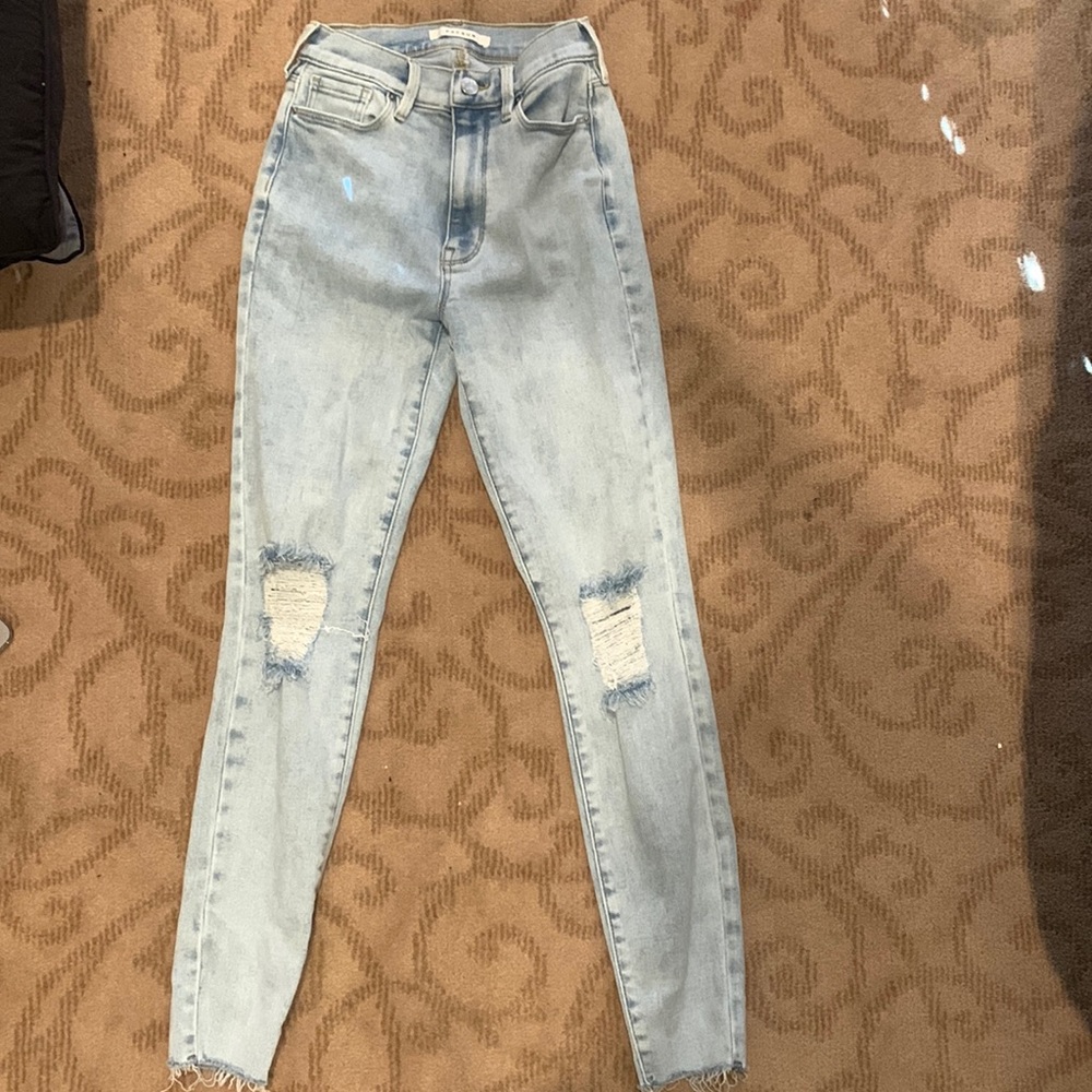 Light blue skinny jeans